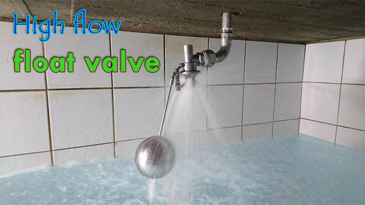 Balanced float valve to improve the water leakage problem caused by high water pressure in the water tower